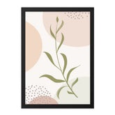 Abstract Botanical Wall Art, Minimalist Plant Print, Modern Home Decor, Neutral Color Art, Elegant Leaf Design, Aesthetic Wall Hanging - Tawshia